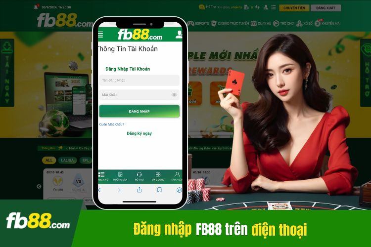 Fb88 đăng nhập trên thiết bị điện thoại