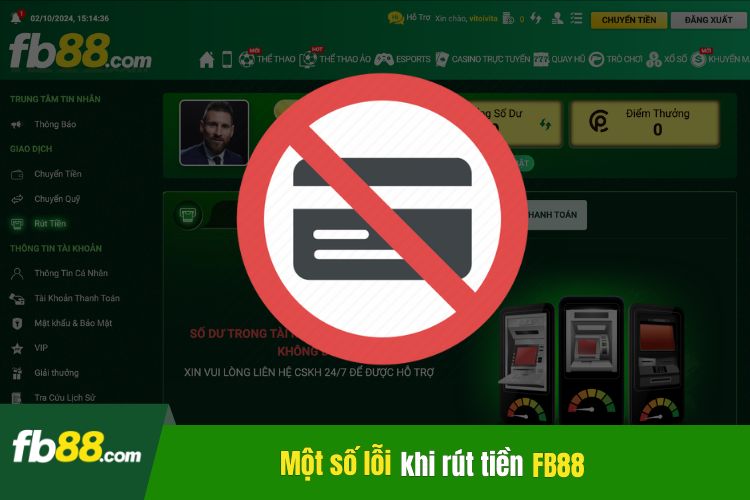 Một số lỗi FB88 người chơi thường gặp