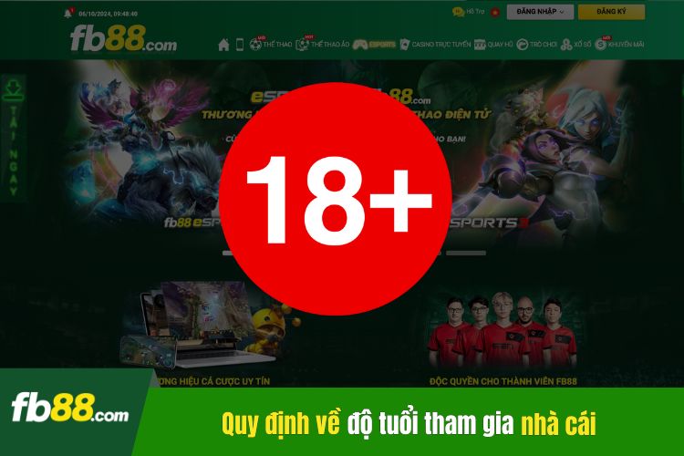 Quy định Fb88 chính sách bảo mật về độ tuổi tham gia 