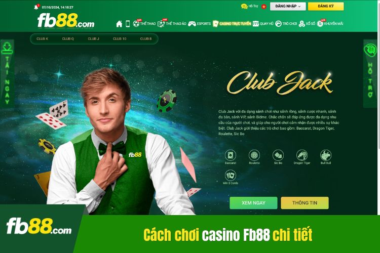 Tham khảo cách chơi casino tại nhà cái Fb88