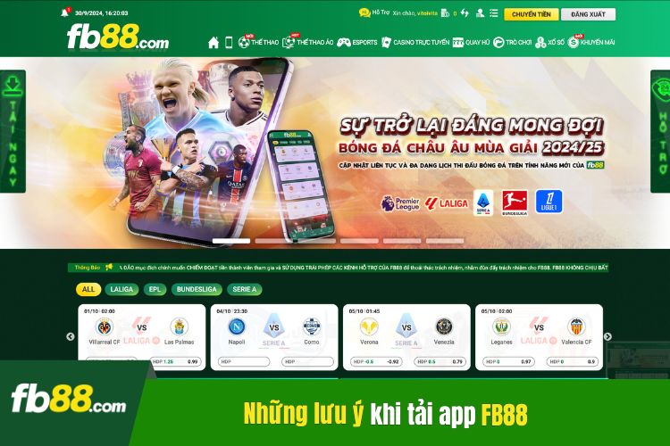 Những lưu ý quan trọng khi thực hiện Fb88 tải app