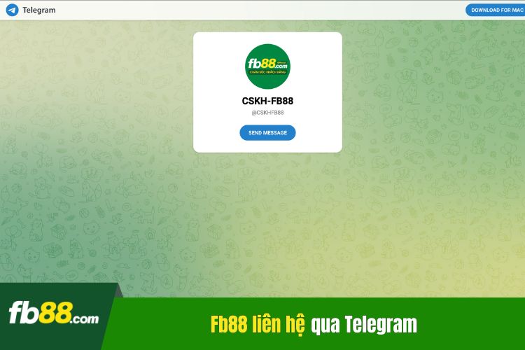 Hướng dẫn liên hệ Fb88 qua Telegram